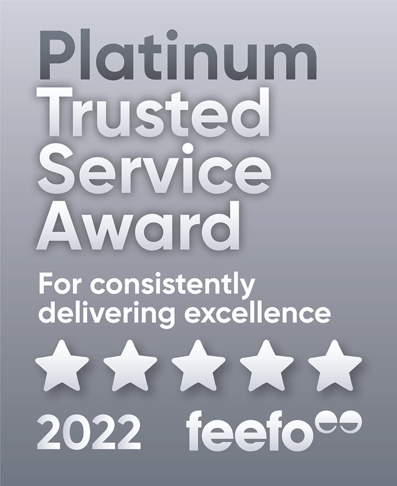 Feefo platinum trusted service logo