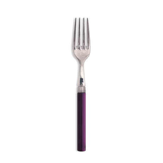 Fork with purple handle