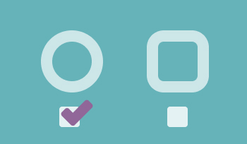 Retirement calculator graphic showing a selected option and an alternative option