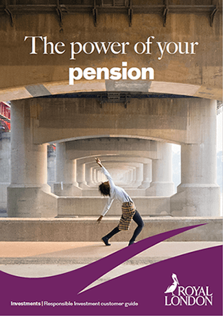 Cover of 'The power of your pension' guide