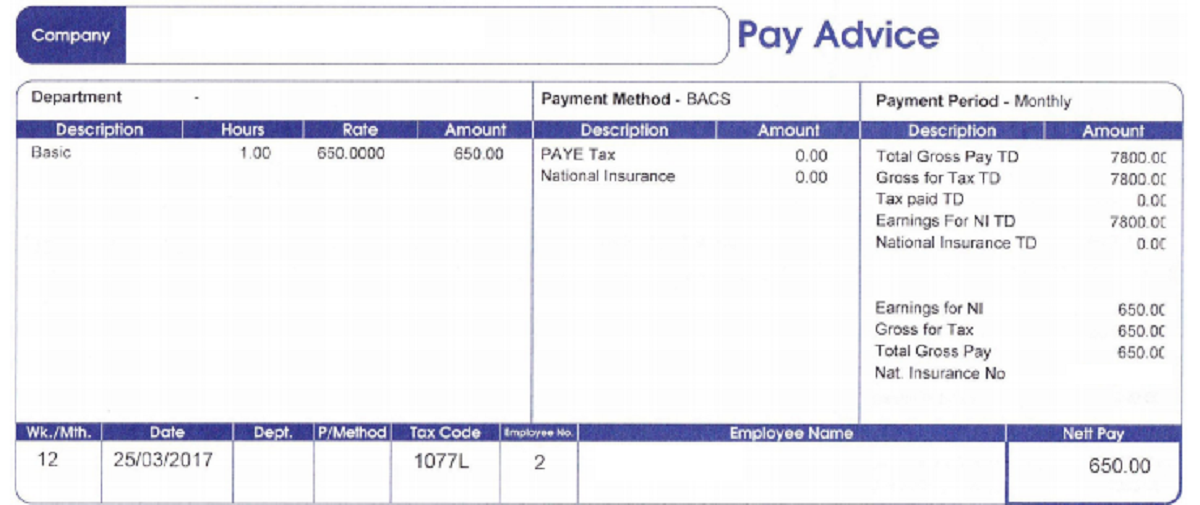 payslip part 1